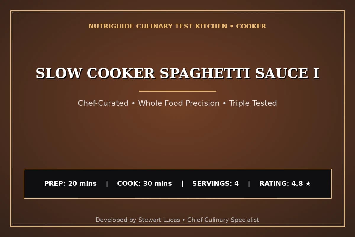 Slow Cooker Spaghetti Sauce I