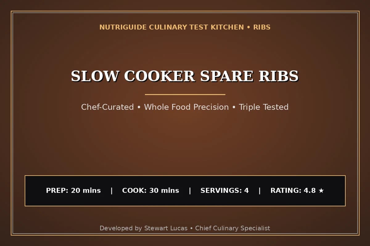 Slow Cooker Spare Ribs