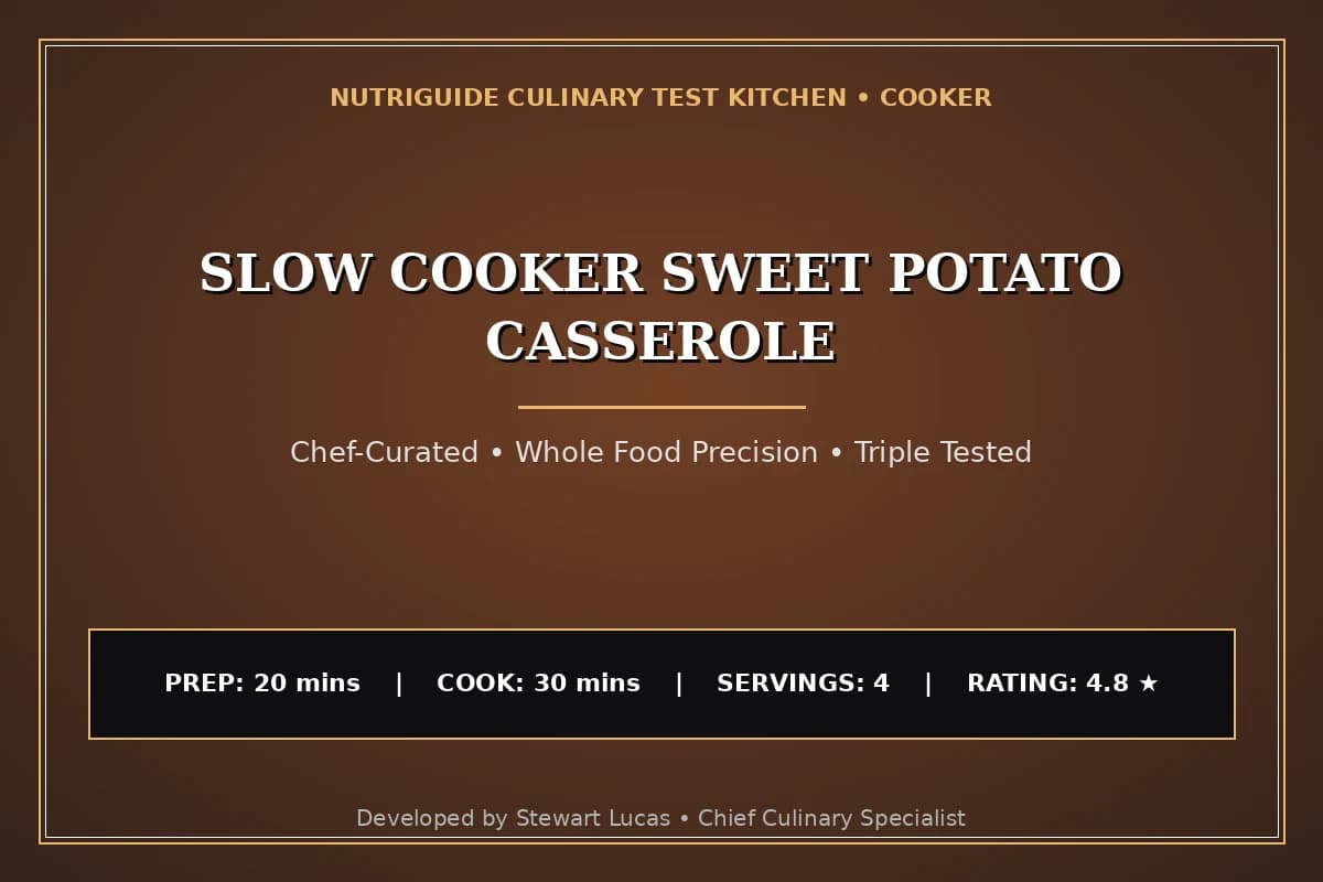 Slow Cooker Sweet Potato Casserole
