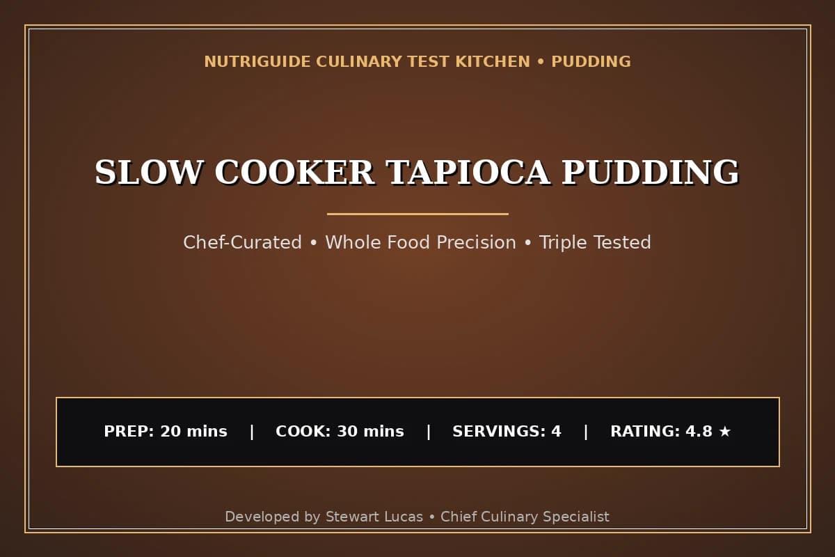 Slow Cooker Tapioca Pudding