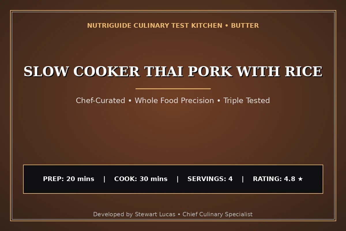 Slow Cooker Thai Pork With Rice