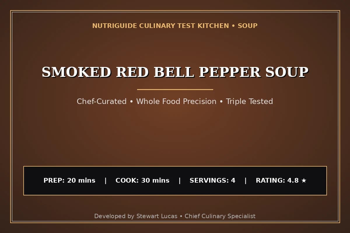 Smoked Red Bell Pepper Soup