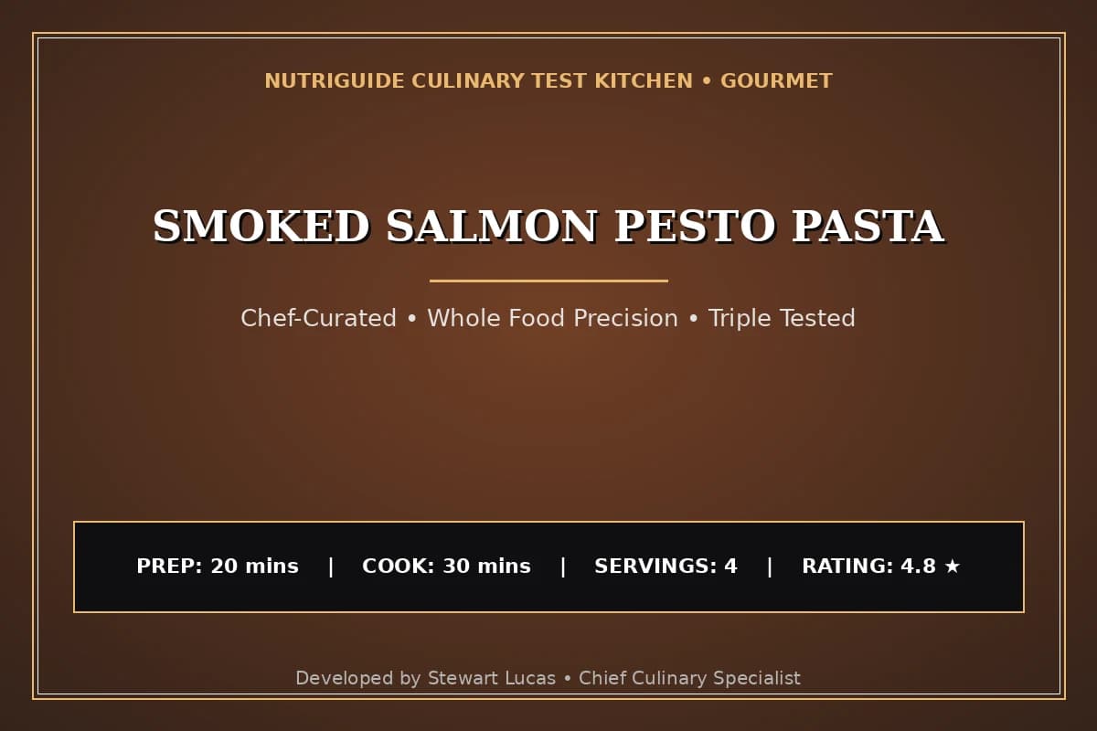Smoked Salmon Pesto Pasta