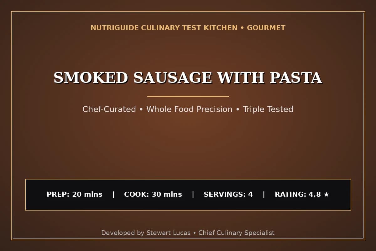 Smoked Sausage With Pasta
