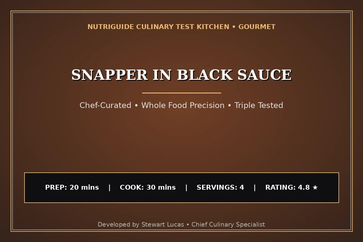 Snapper In Black Sauce