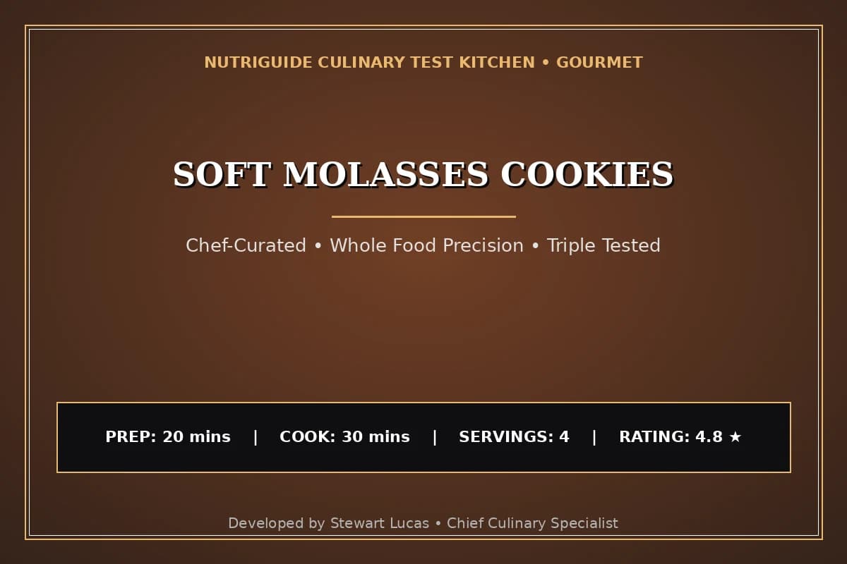 Soft Molasses Cookies