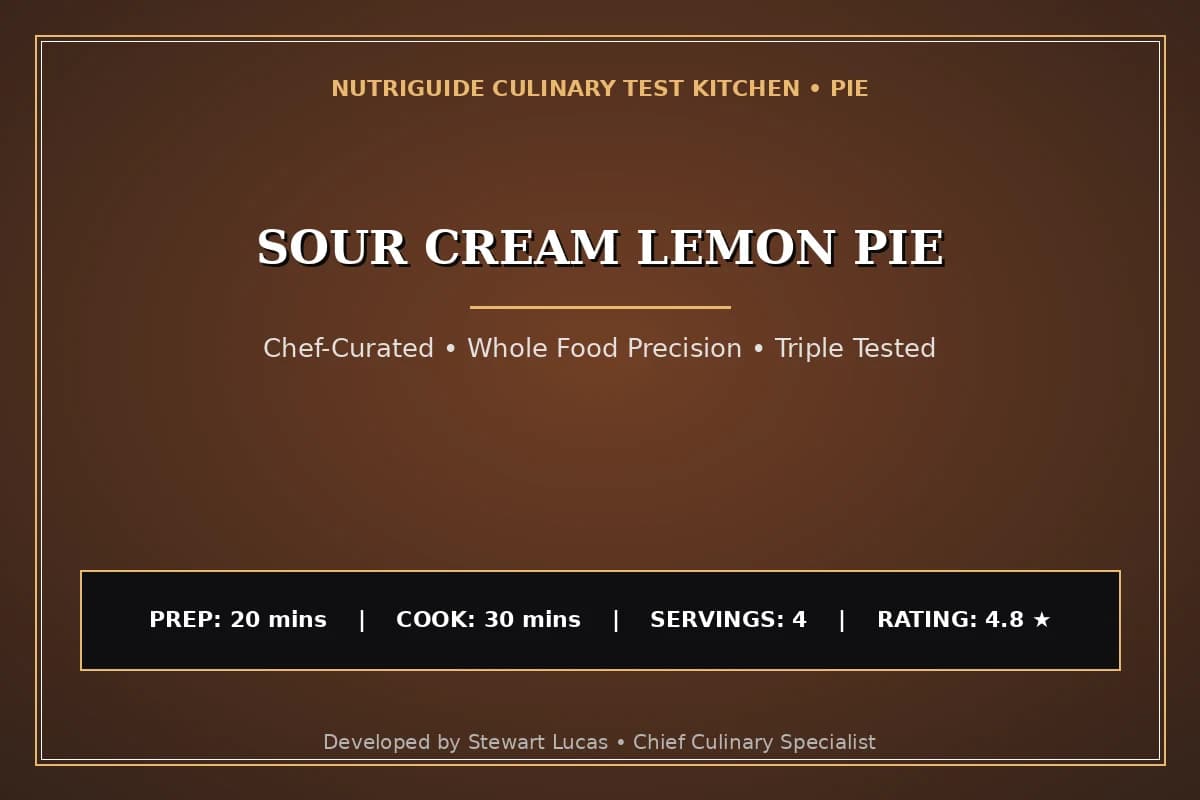 Sour Cream Lemon Pie