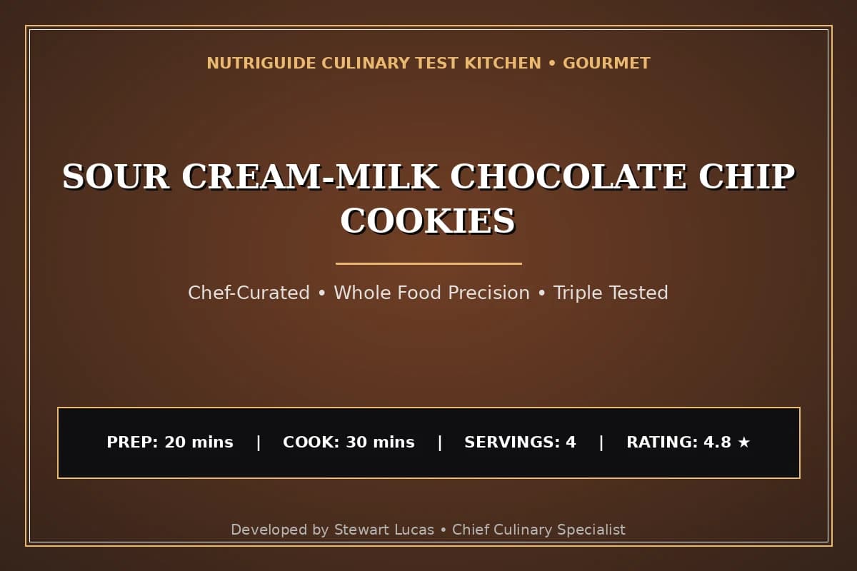Sour Cream-Milk Chocolate Chip Cookies