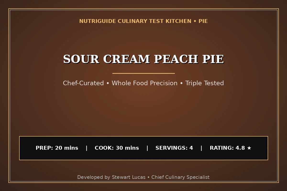 Sour Cream Peach Pie