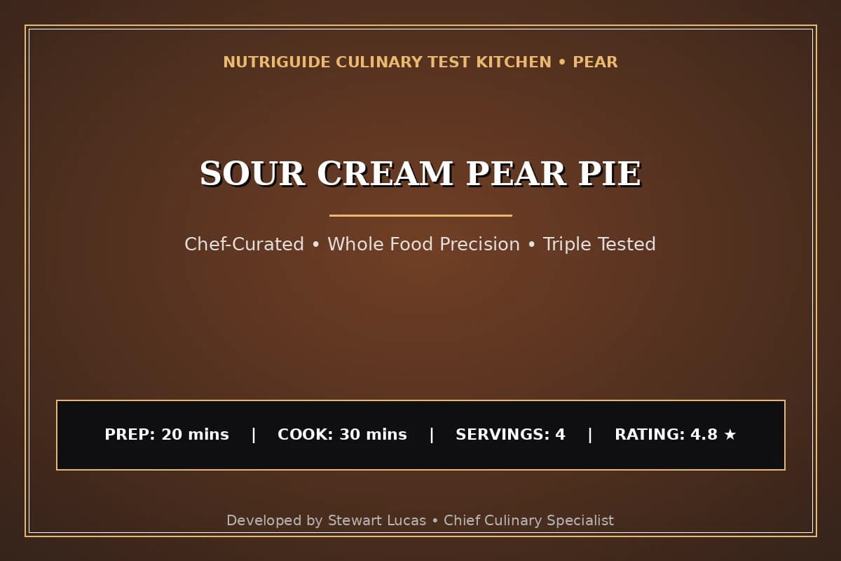 Sour Cream Pear Pie