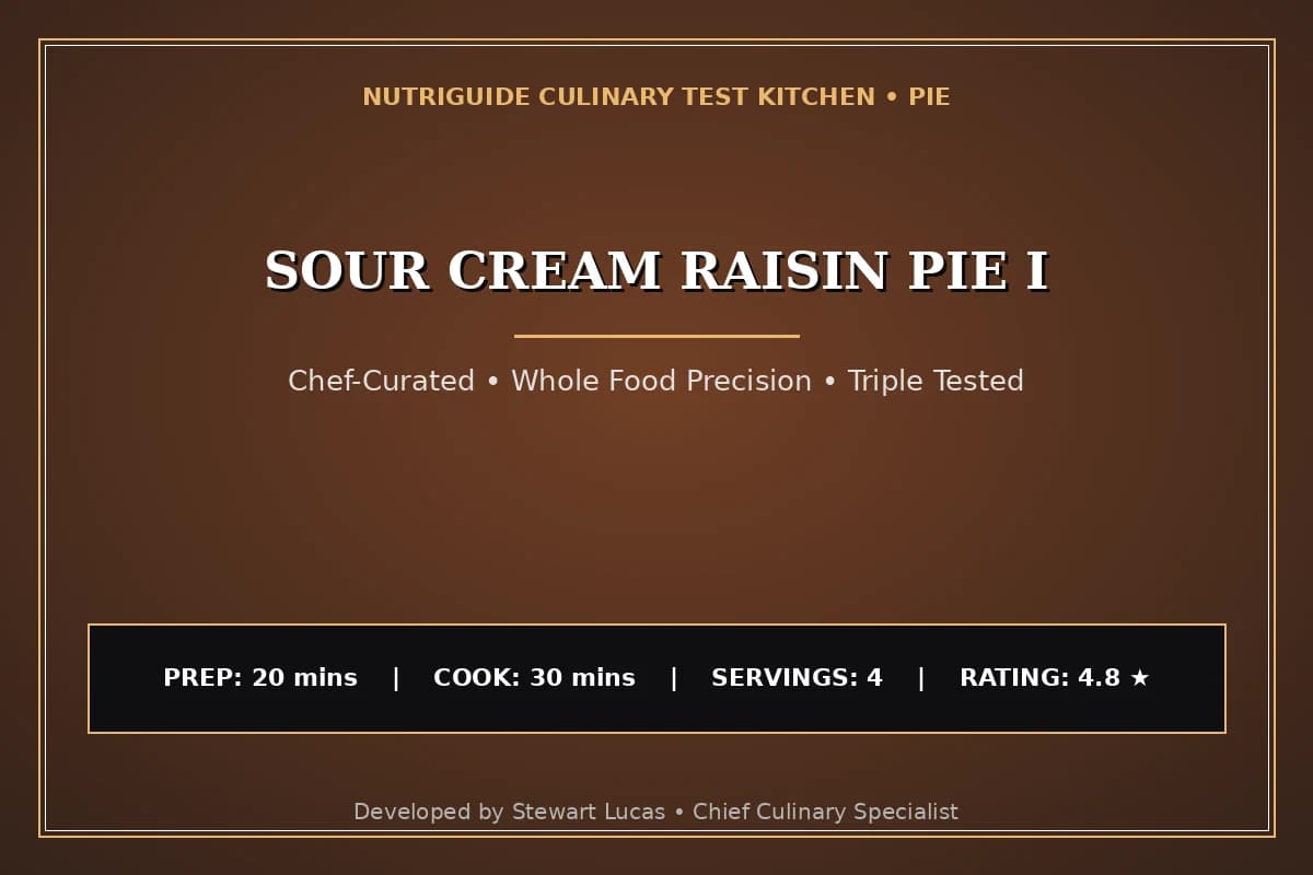 Sour Cream Raisin Pie I