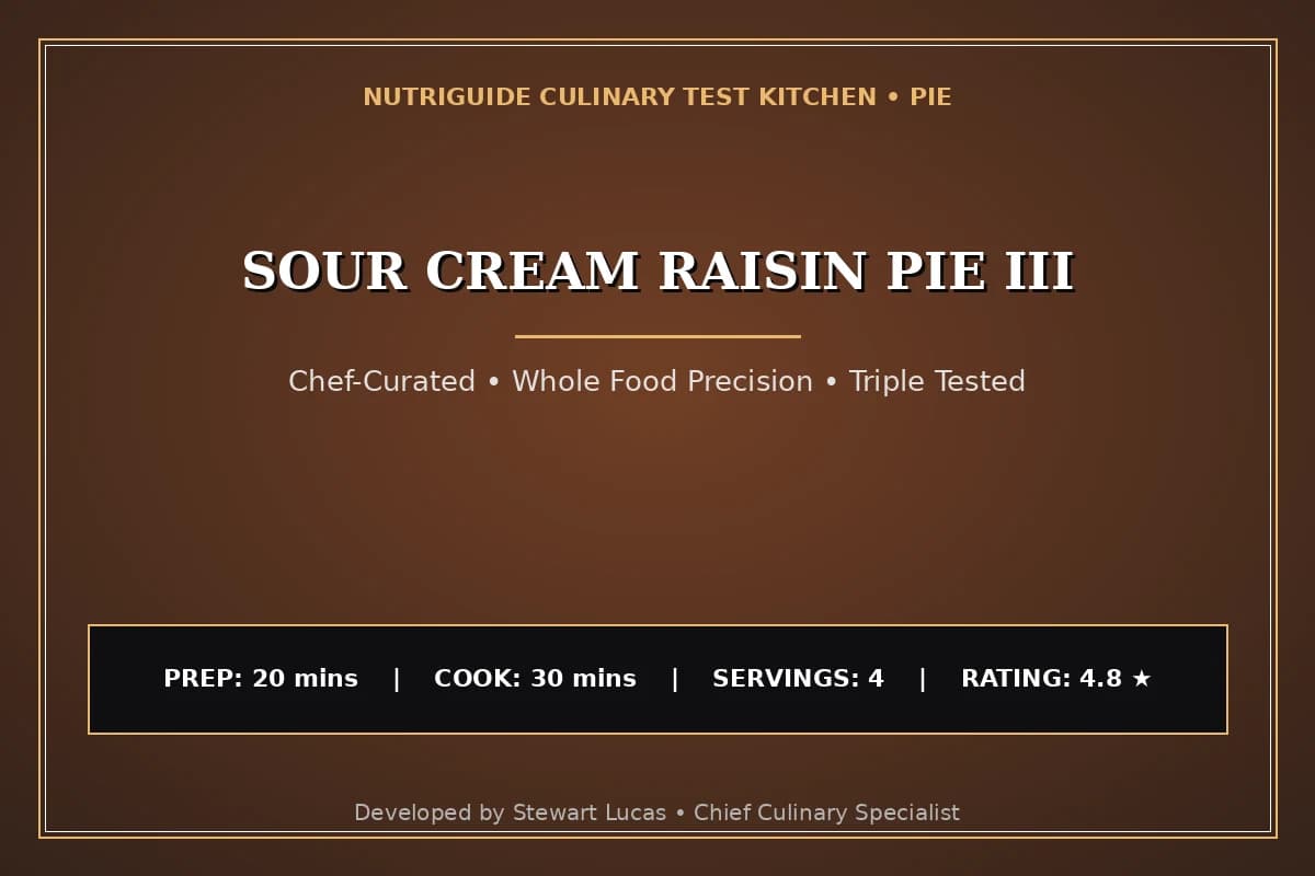 Sour Cream Raisin Pie Iii