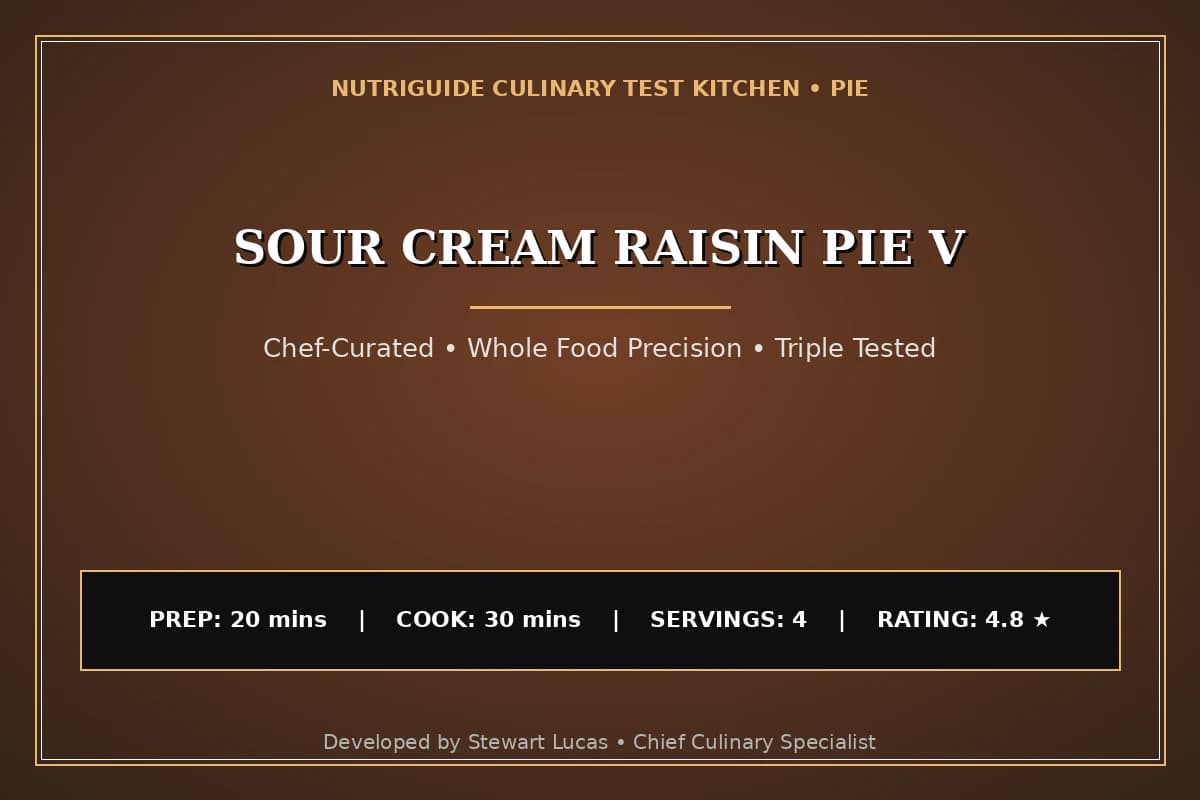 Sour Cream Raisin Pie V