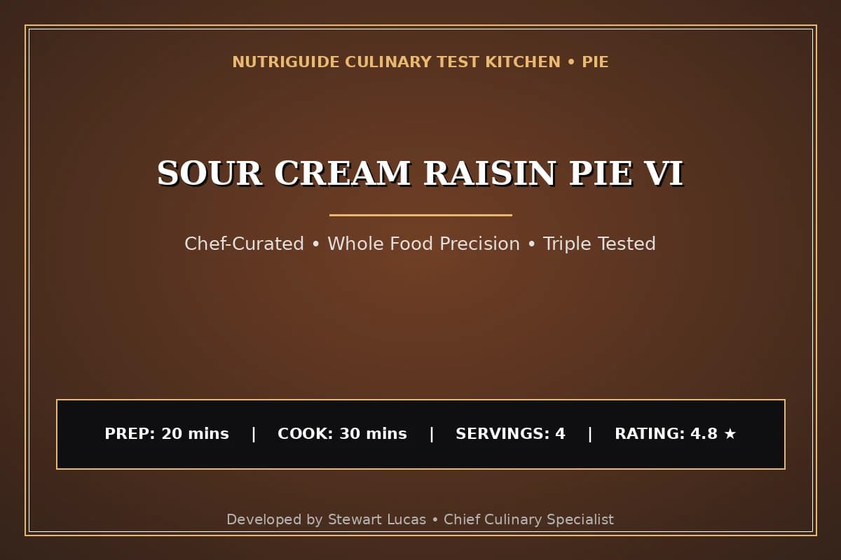 Sour Cream Raisin Pie Vi