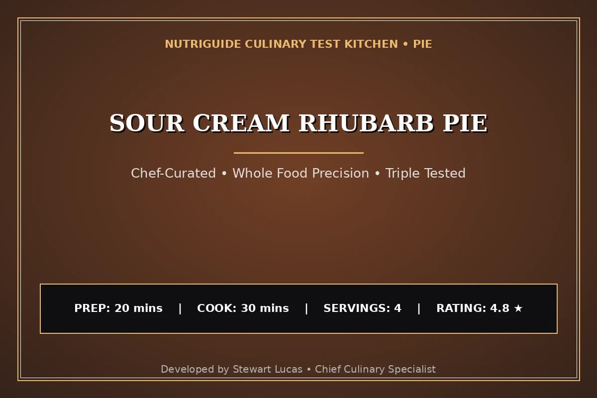 Sour Cream Rhubarb Pie