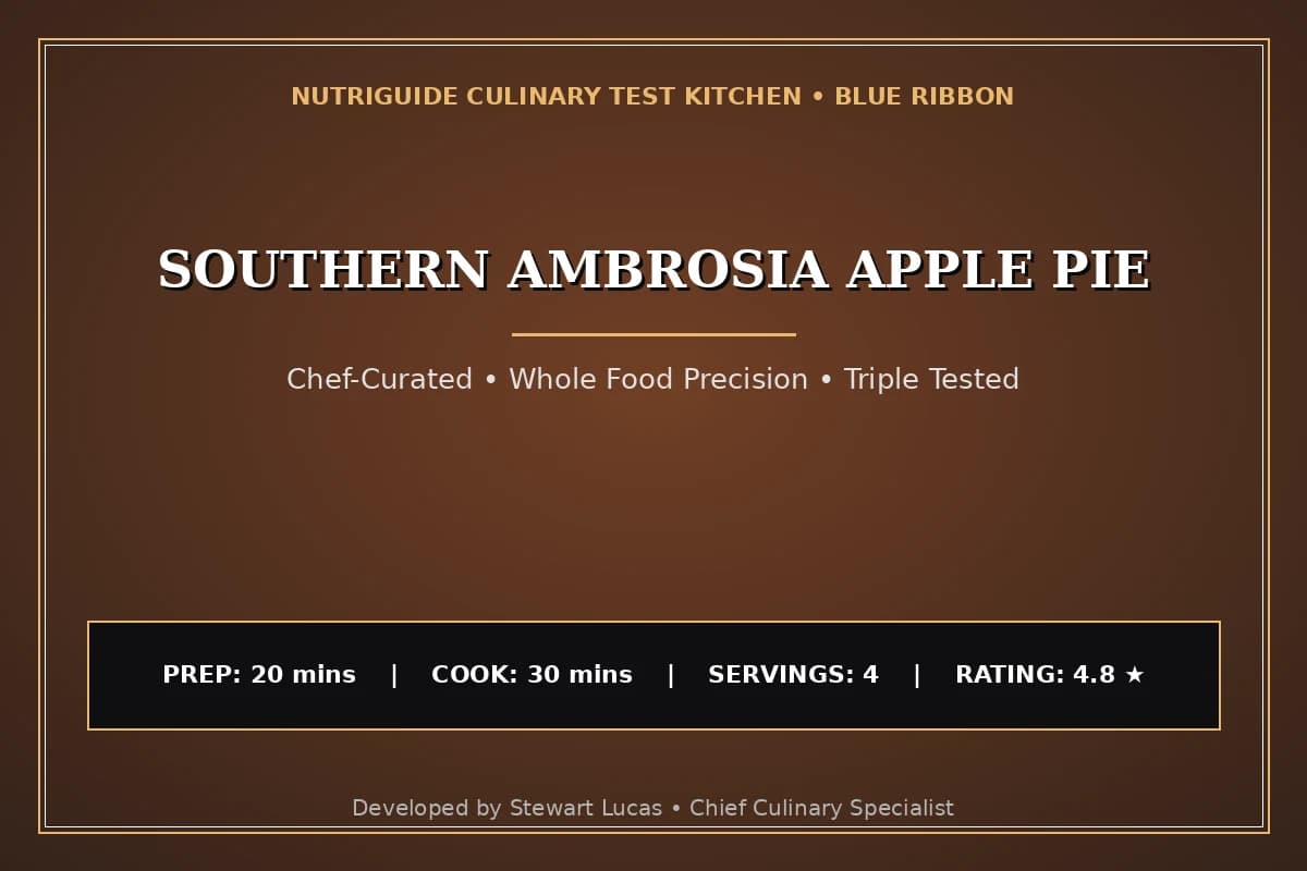 Southern Ambrosia Apple Pie
