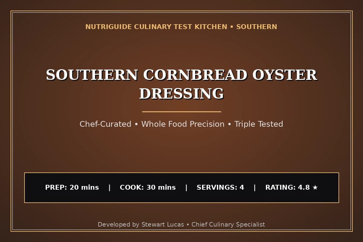Southern Cornbread Oyster Dressing