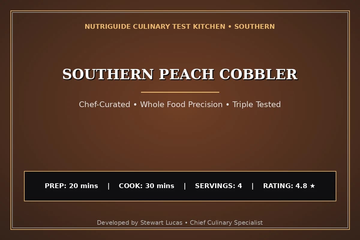 Southern Peach Cobbler