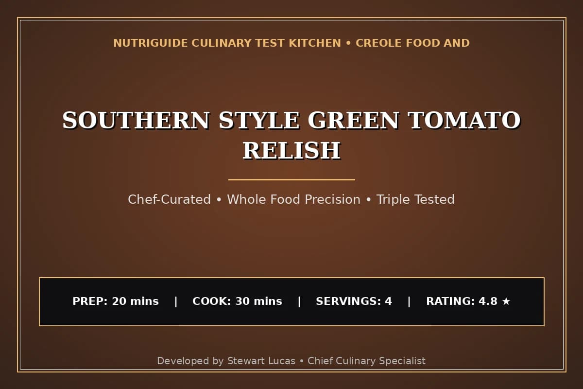 Southern Style Green Tomato Relish