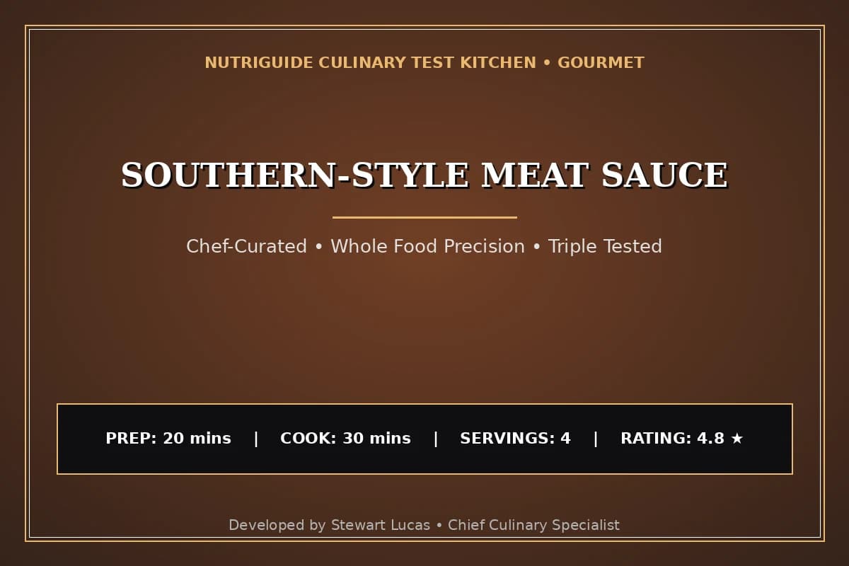 Southern-Style Meat Sauce