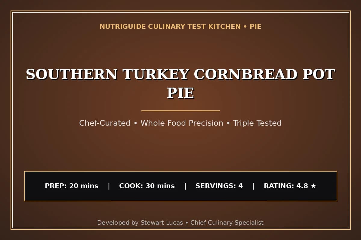 Southern Turkey Cornbread Pot Pie