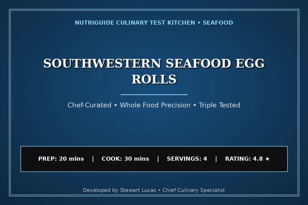 Southwestern Seafood Egg Rolls