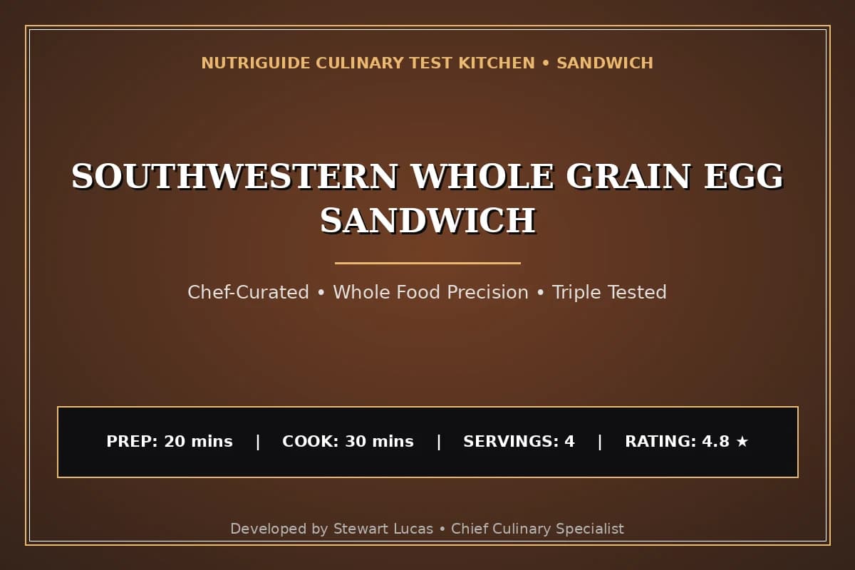 Southwestern Whole Grain Egg Sandwich