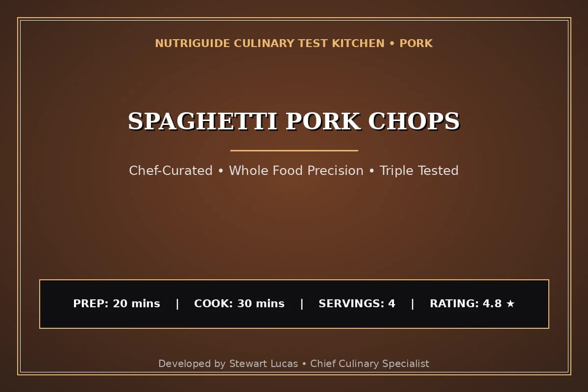 Spaghetti Pork Chops