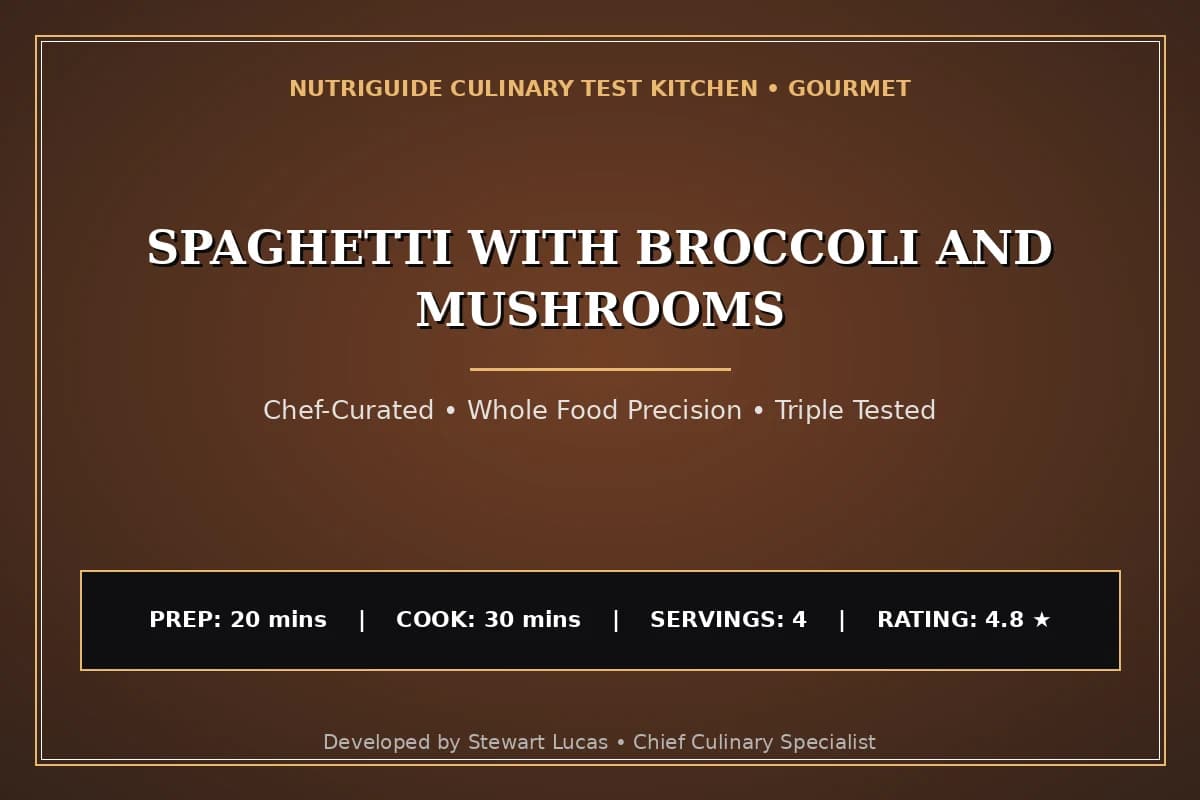 Spaghetti With Broccoli And Mushrooms