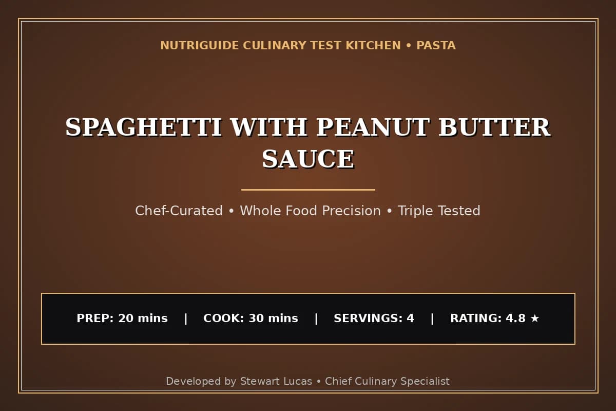 Spaghetti With Peanut Butter Sauce