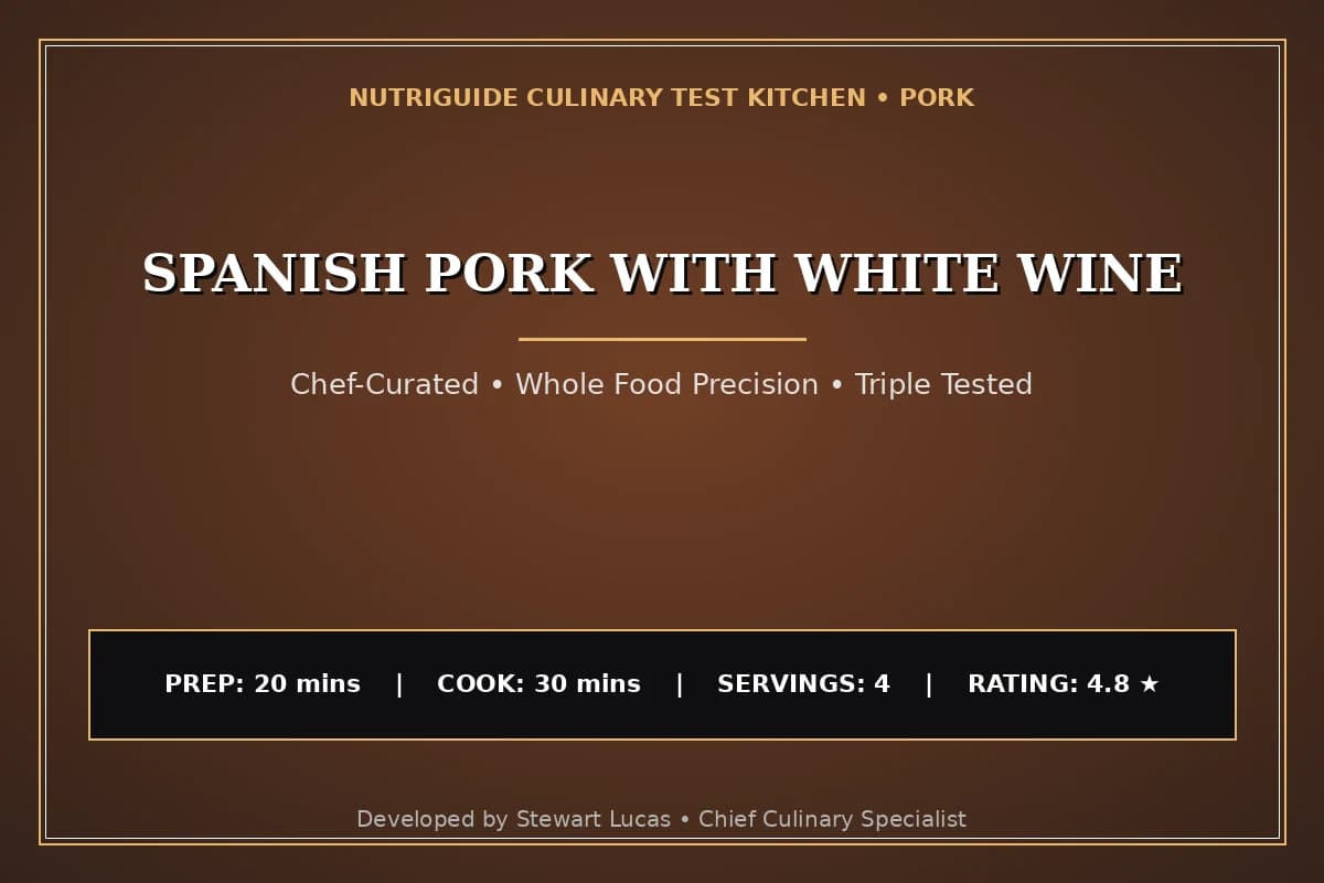 Spanish Pork With White Wine