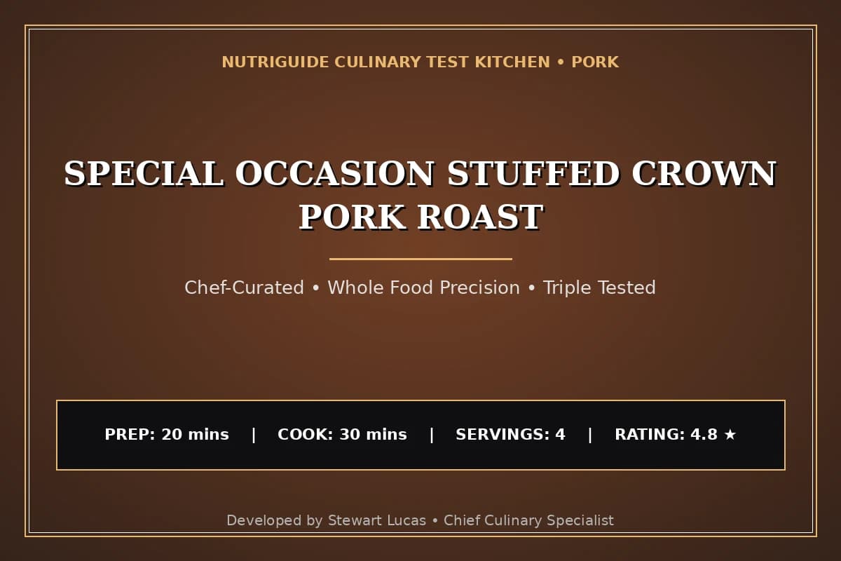 Special Occasion Stuffed Crown Pork Roast