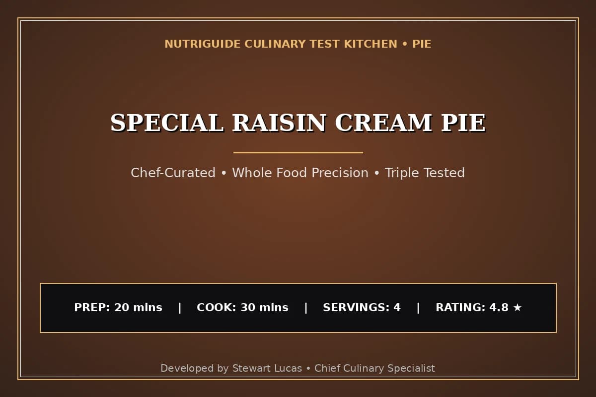 Special Raisin Cream Pie