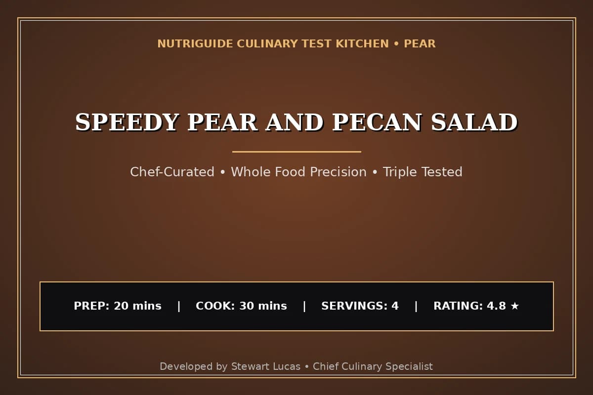 Speedy Pear And Pecan Salad