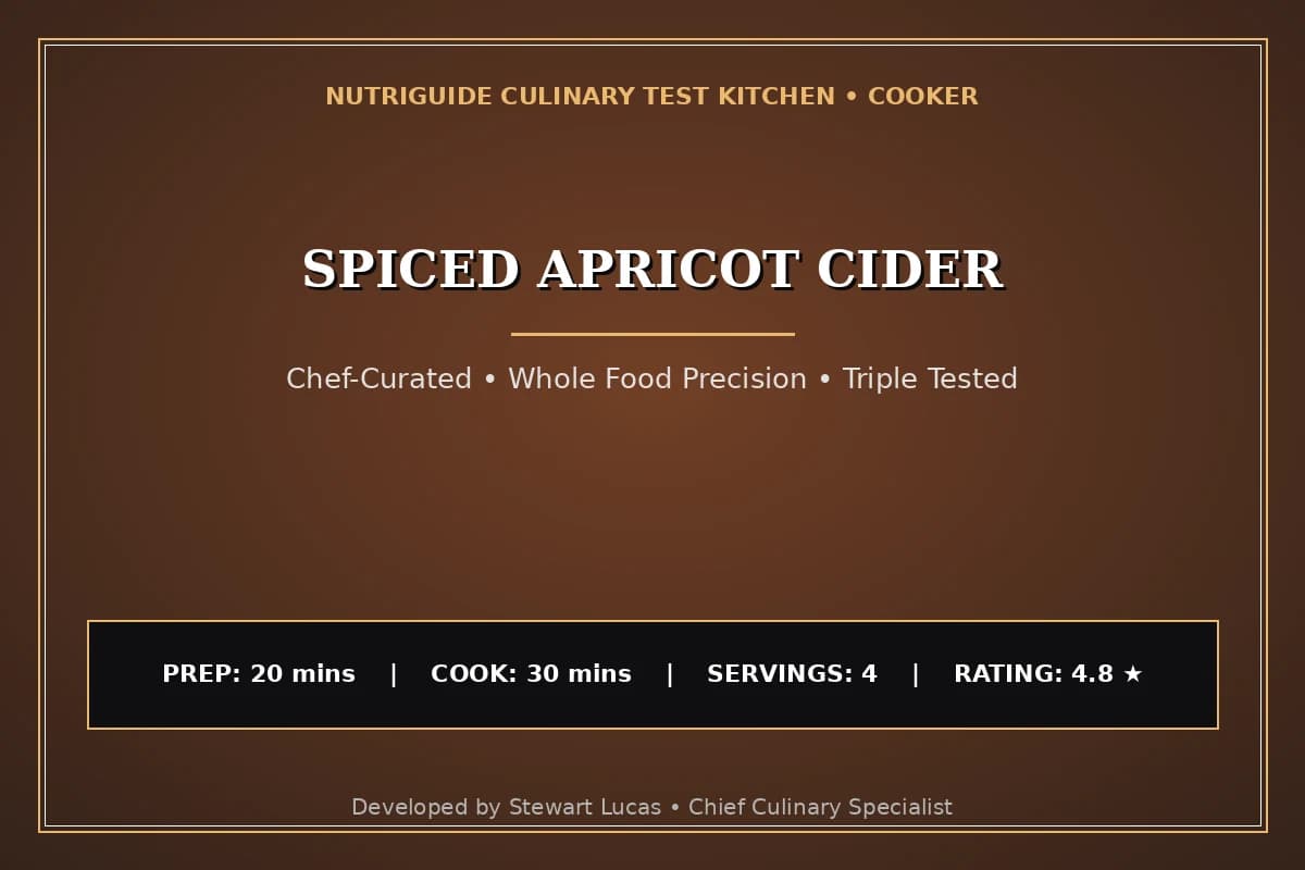Spiced Apricot Cider