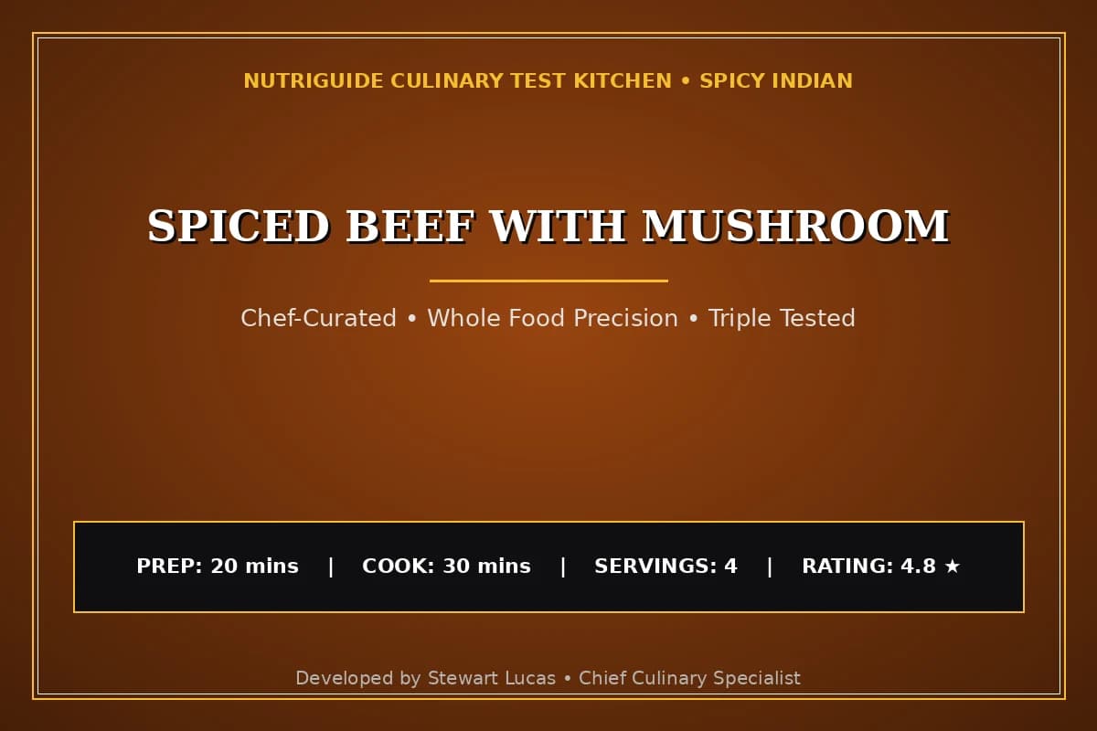 Spiced Beef With Mushroom