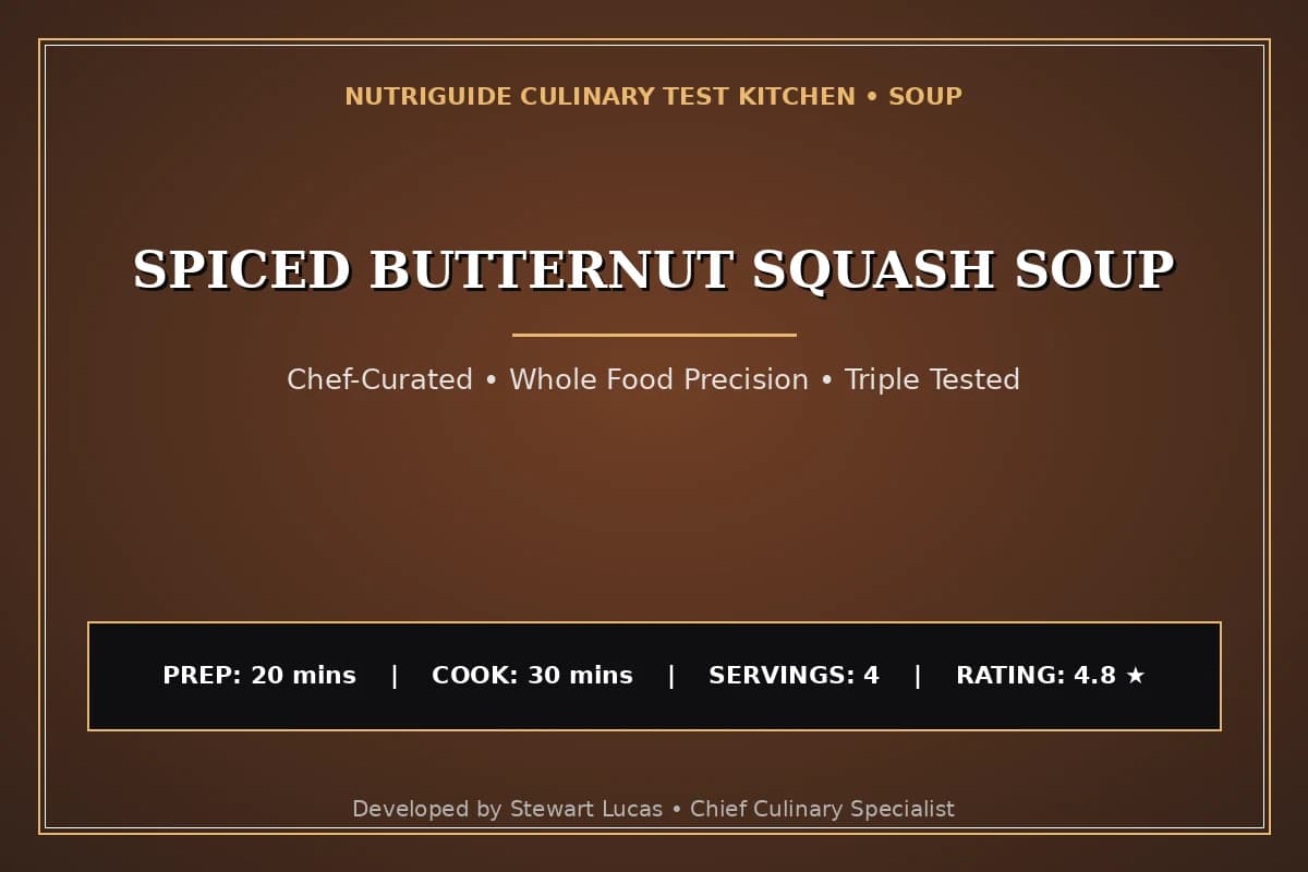 Spiced Butternut Squash Soup