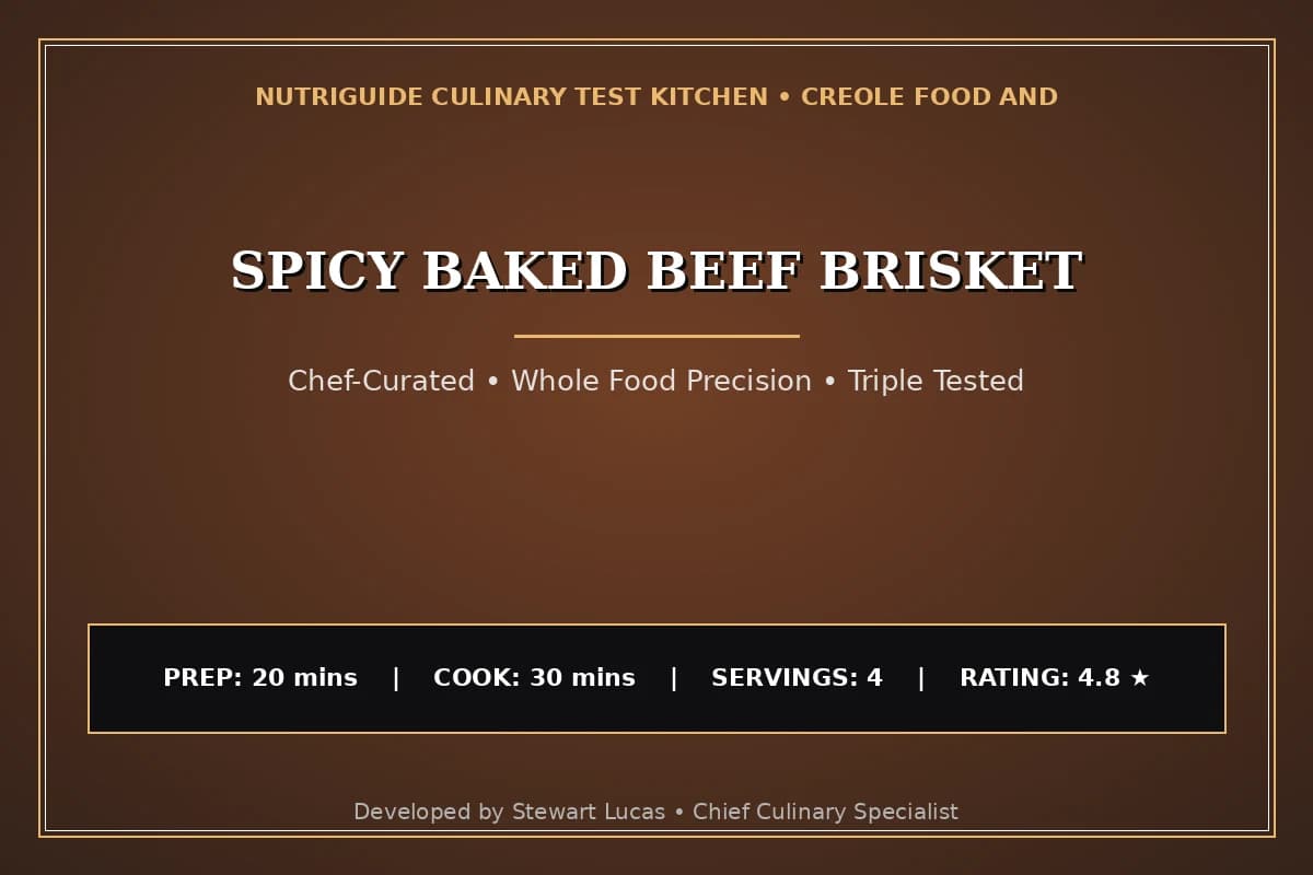 Spicy Baked Beef Brisket