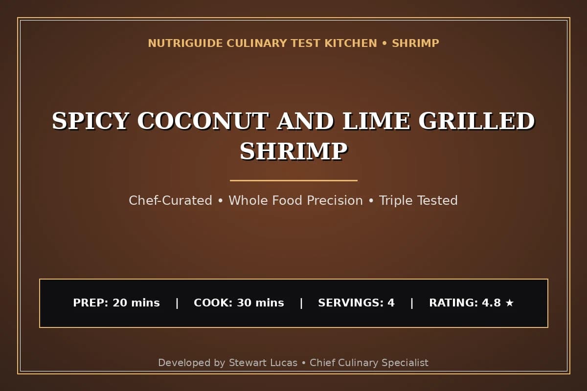 Spicy Coconut And Lime Grilled Shrimp
