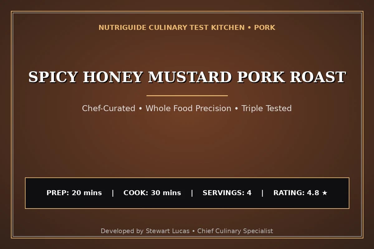 Spicy Honey Mustard Pork Roast