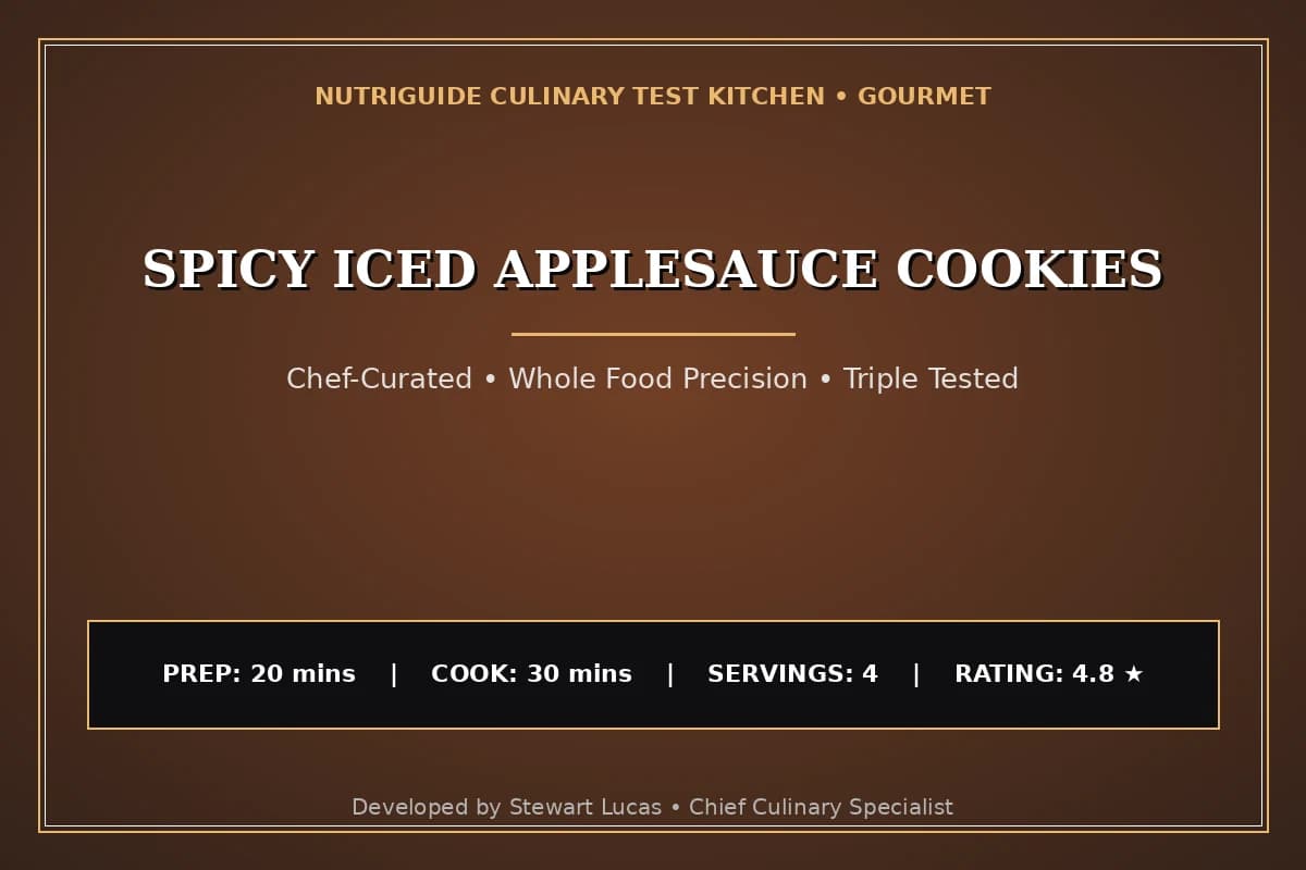 Spicy Iced Applesauce Cookies