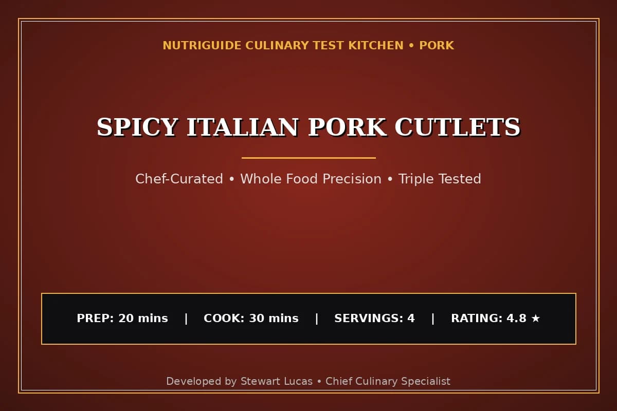 Spicy Italian Pork Cutlets