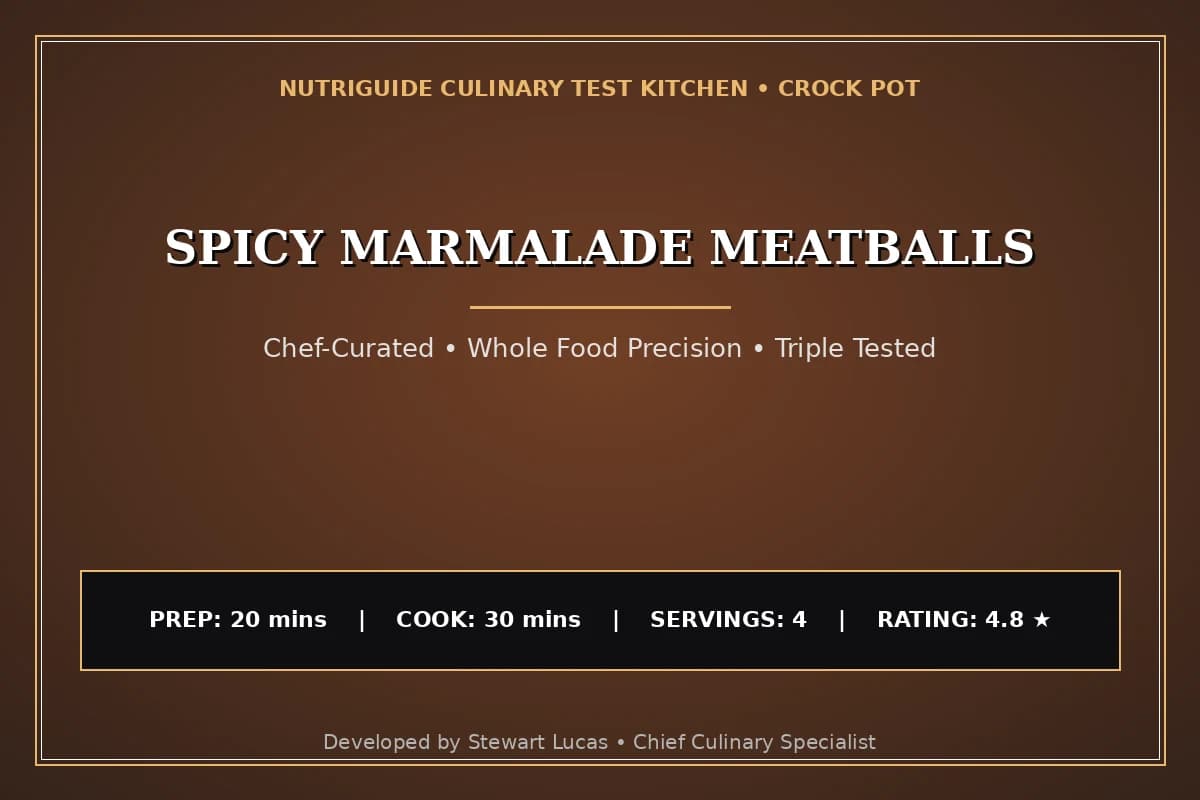 Spicy Marmalade Meatballs