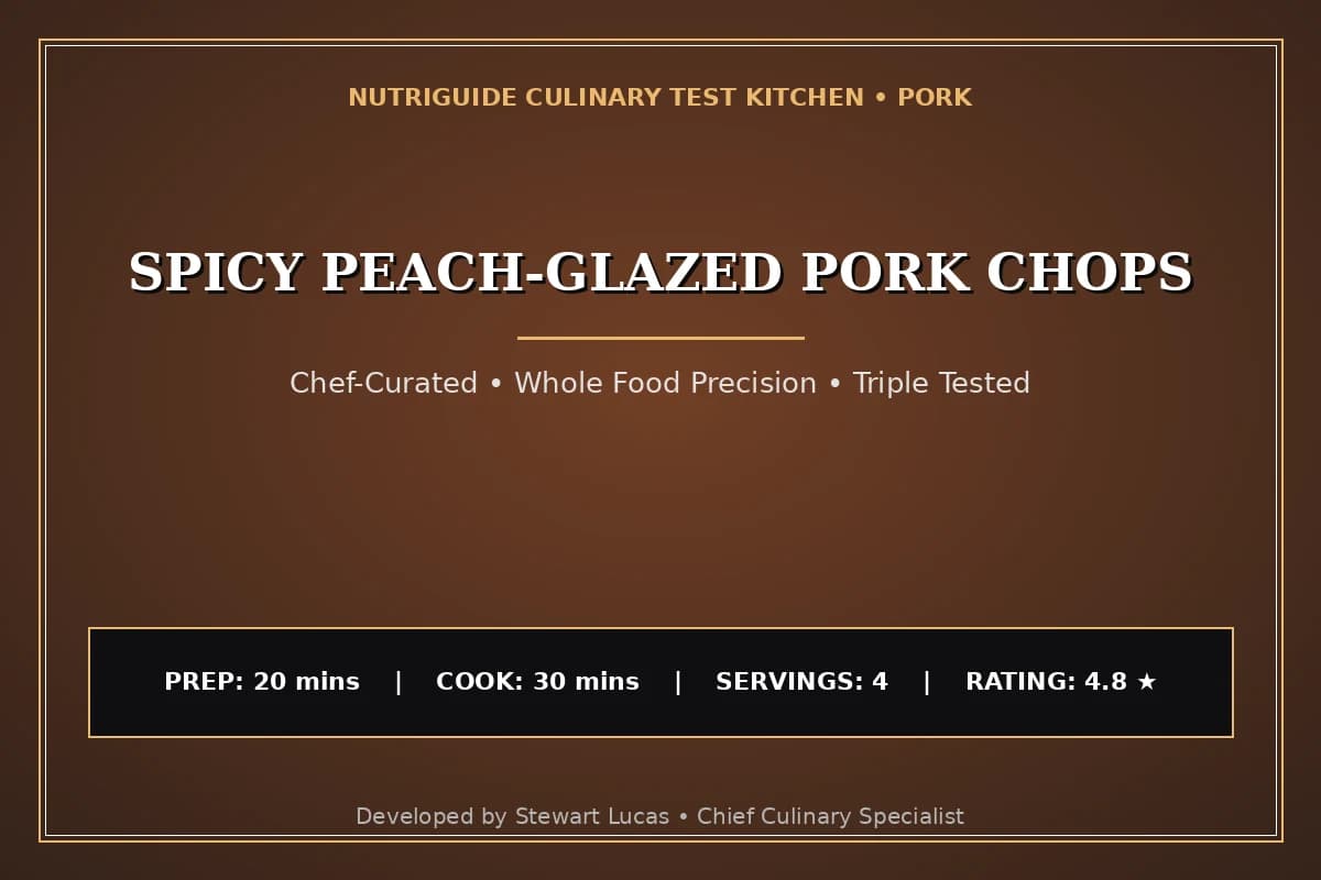 Spicy Peach-Glazed Pork Chops