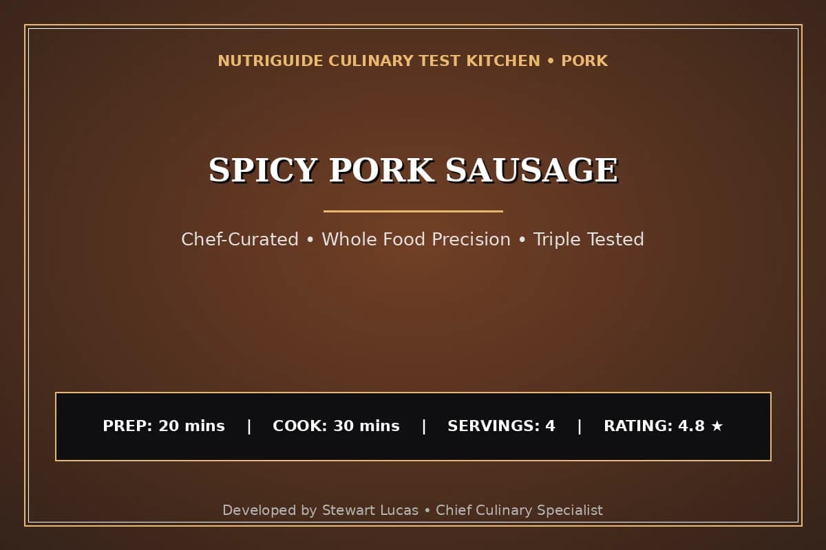 Spicy Pork Sausage