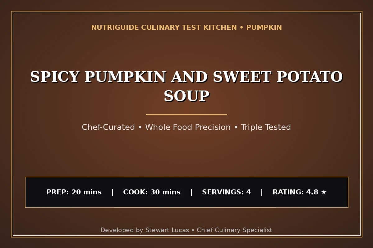 Spicy Pumpkin And Sweet Potato Soup