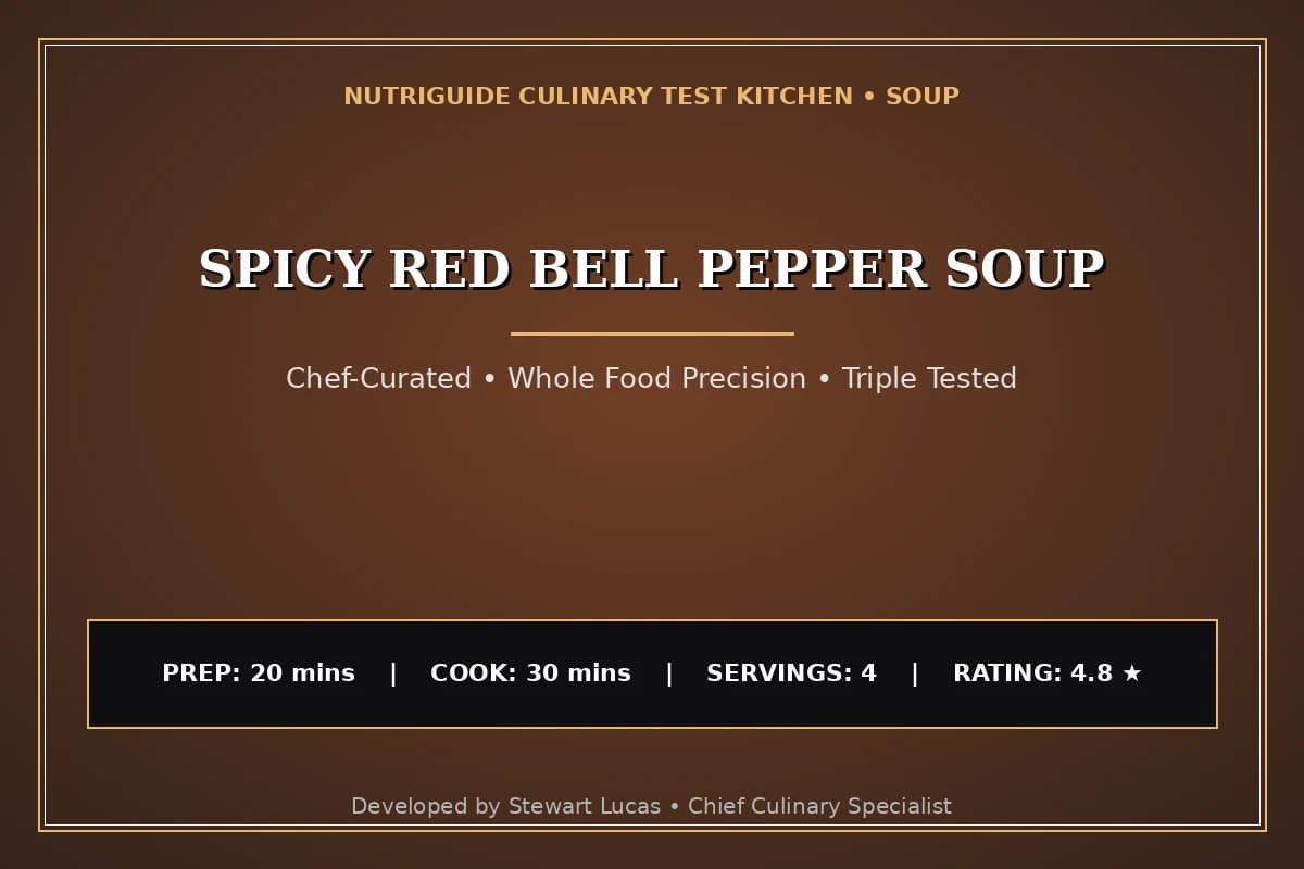 Spicy Red Bell Pepper Soup