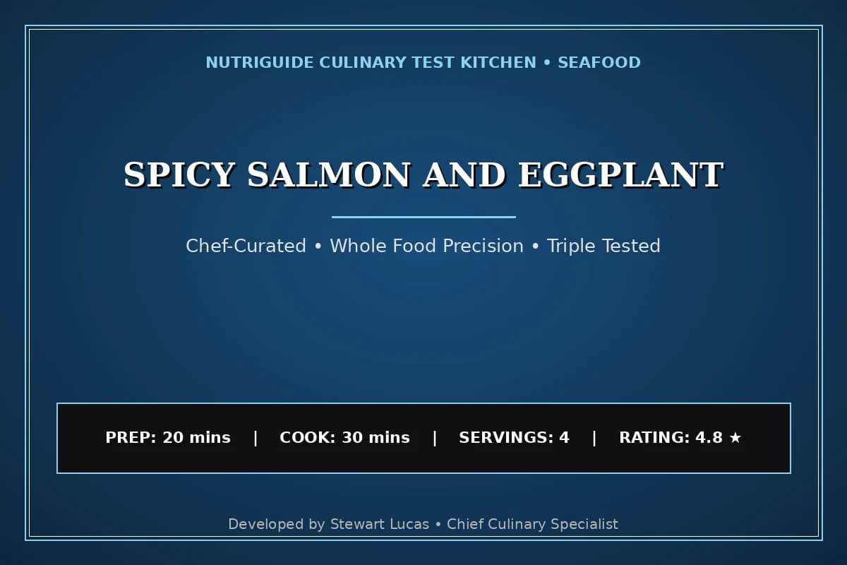 Spicy Salmon And Eggplant