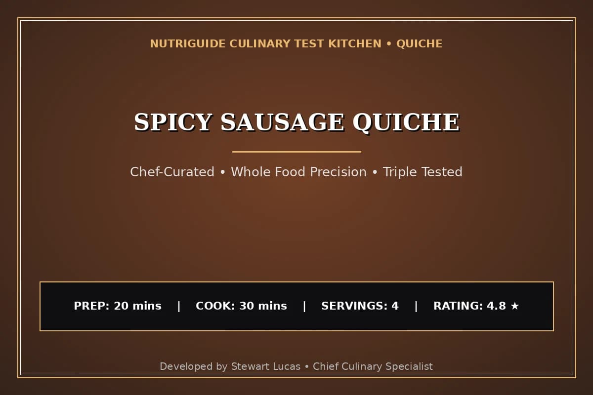 Spicy Sausage Quiche