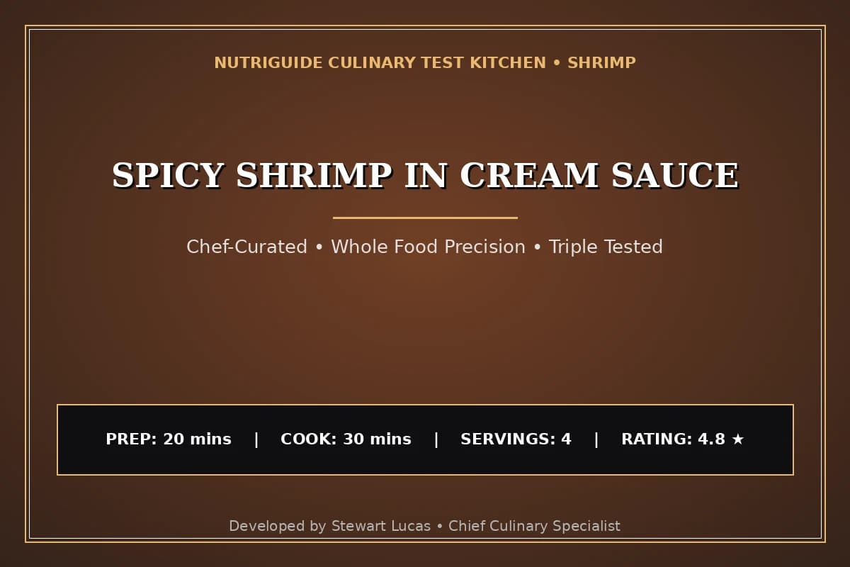 Spicy Shrimp In Cream Sauce
